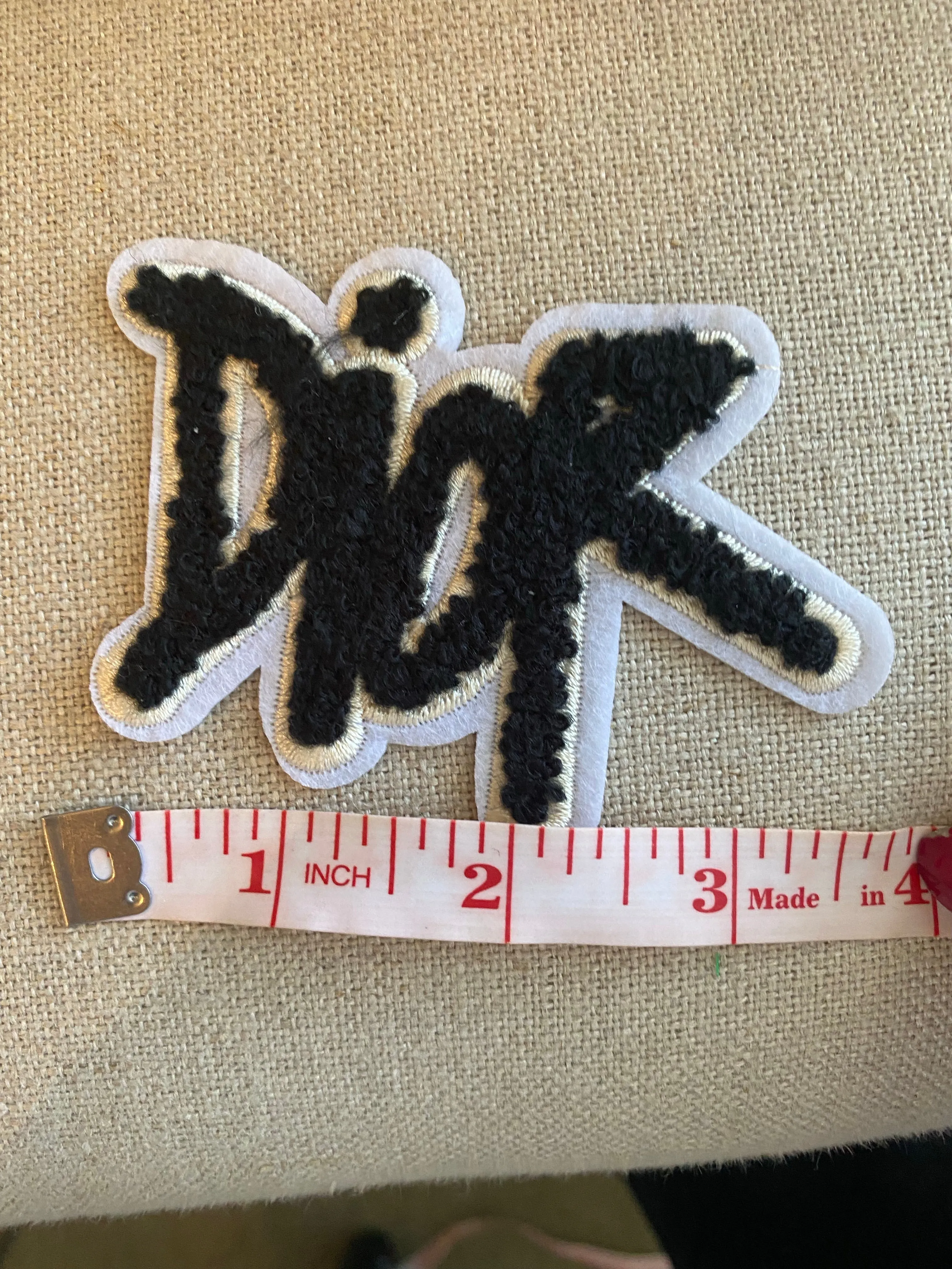 Med black D Patch