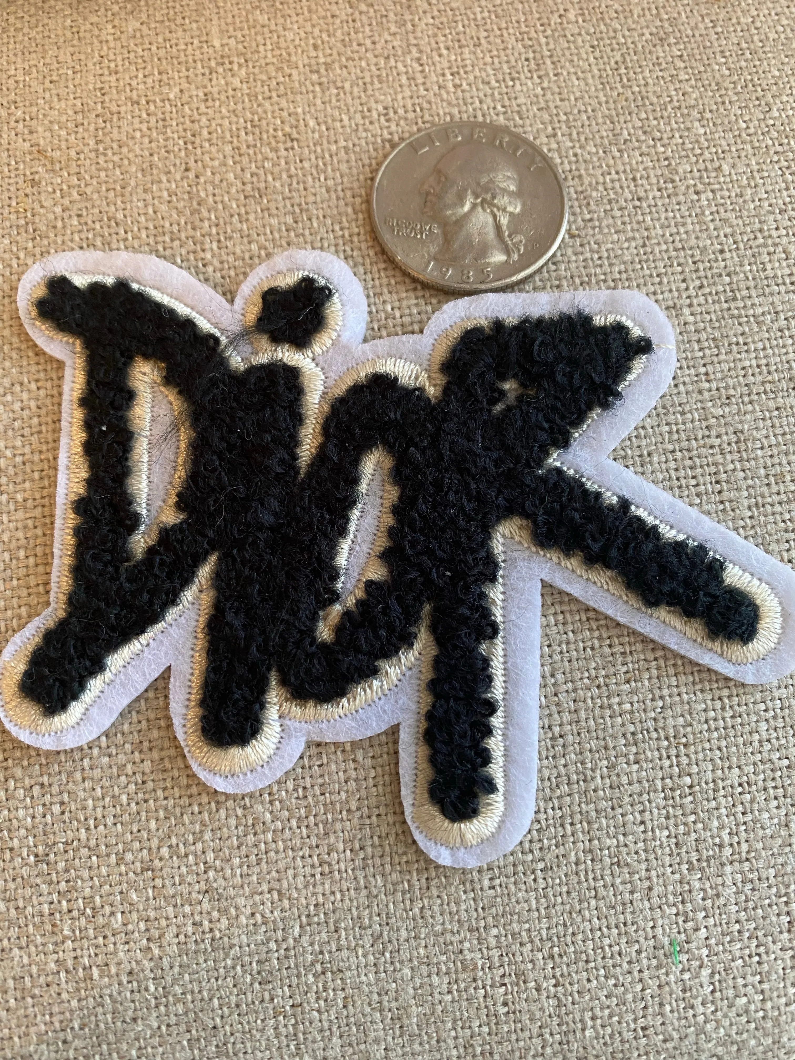 Med black D Patch