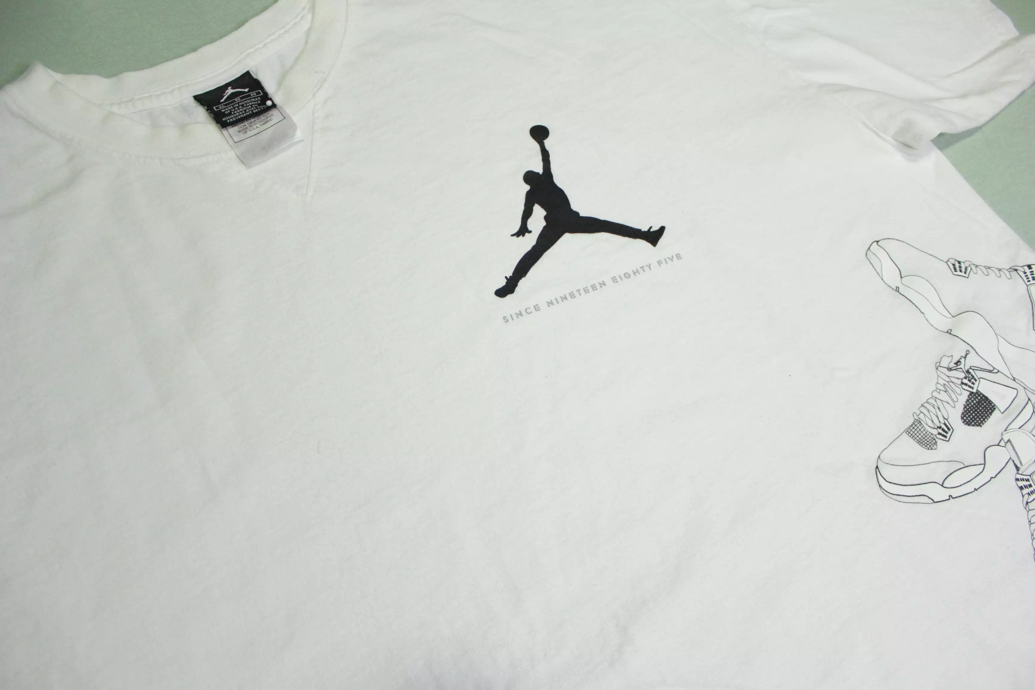 Michael Air Jordan Flight Vintage 90's Sneaker Shoe AOP Basketball T-Shirt