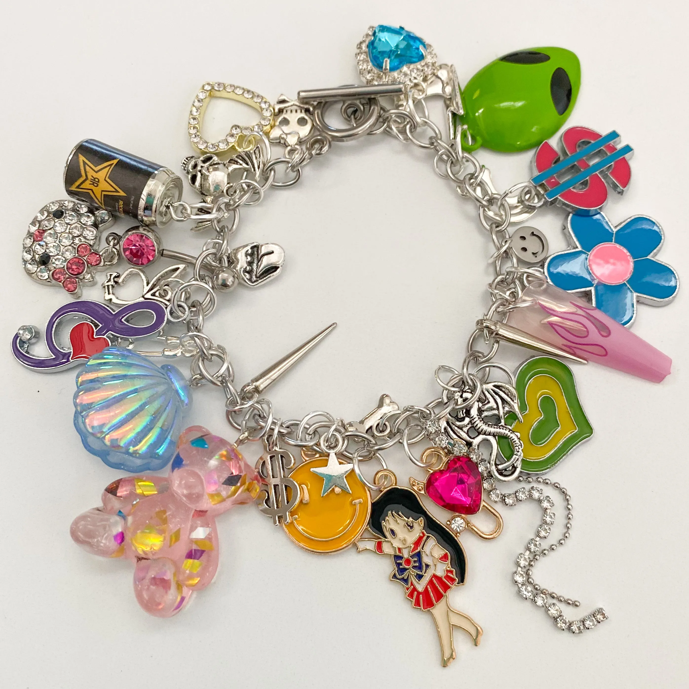 Moon Prism Charm Bracelet