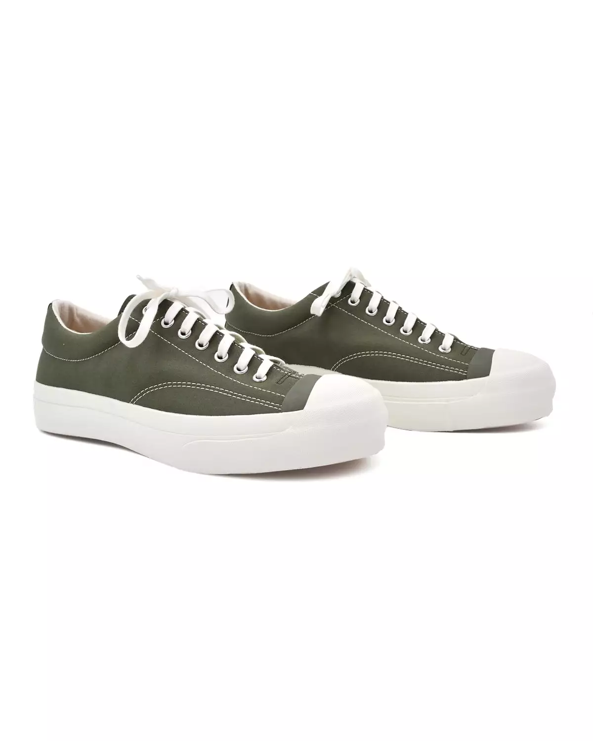 Moonstar Gym Court Olive Green Nylon Sneaker