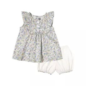 Petit Confection Rose Applique Tunic & Bloomer