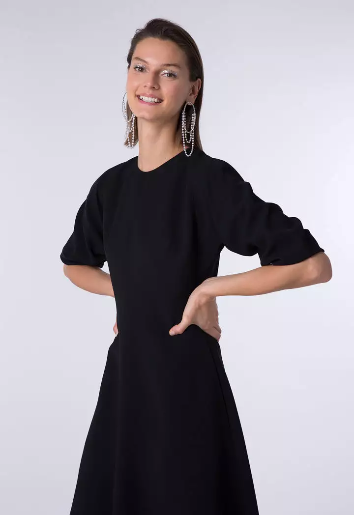 Plain A-Line Dress