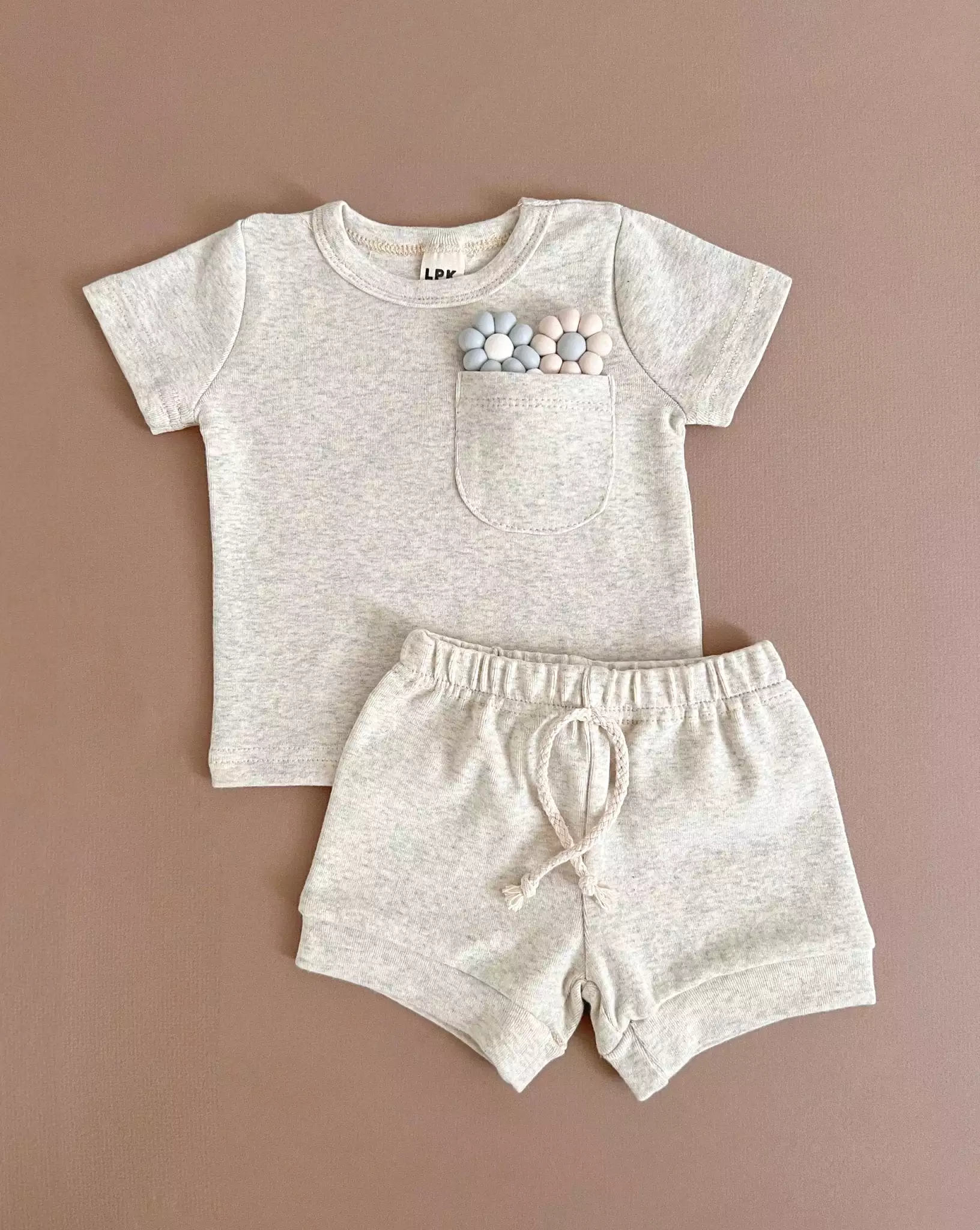 Pocket Shorts Set | Oatmeal