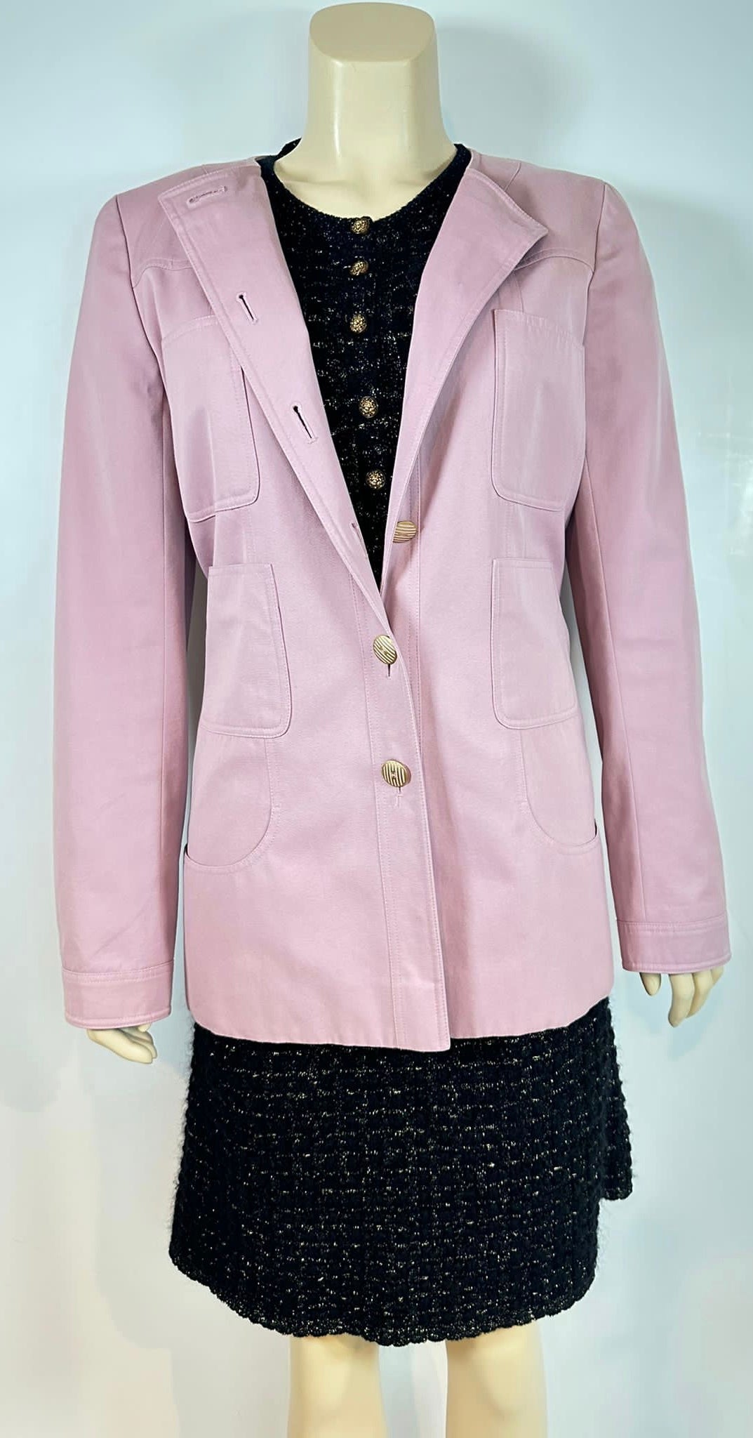 Rare Chanel 02P 2002 Spring Pink Jacket FR 42 US 6/8