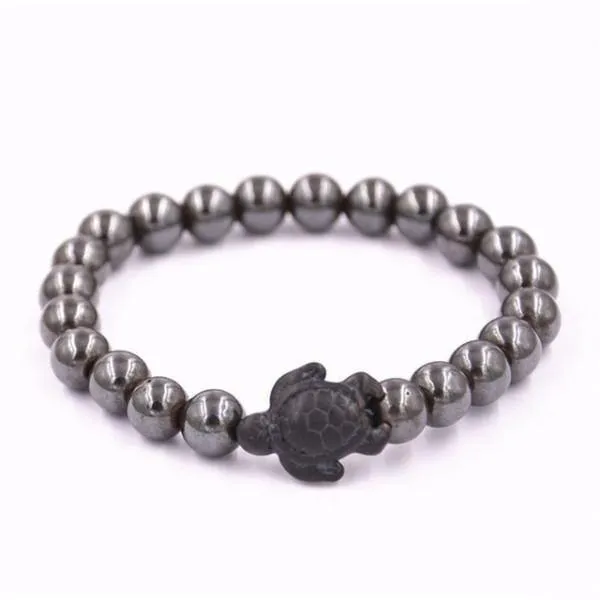 Sea Turtle Lava Stone Bracelets