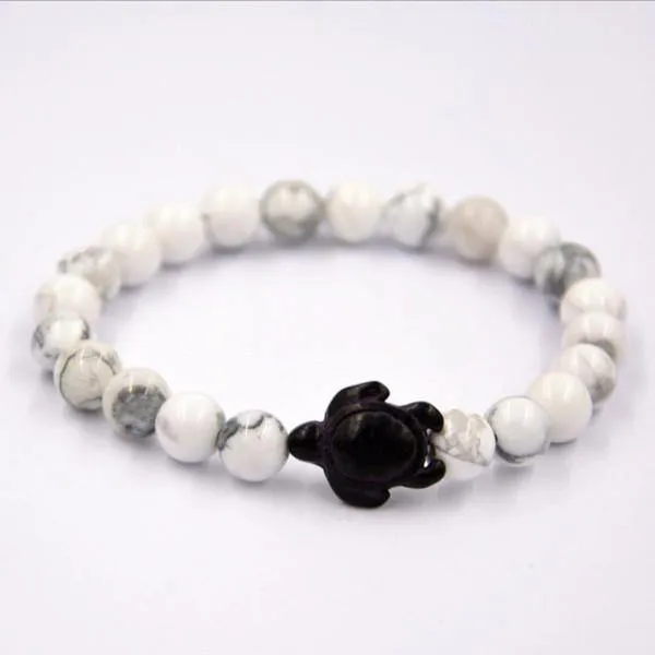 Sea Turtle Lava Stone Bracelets