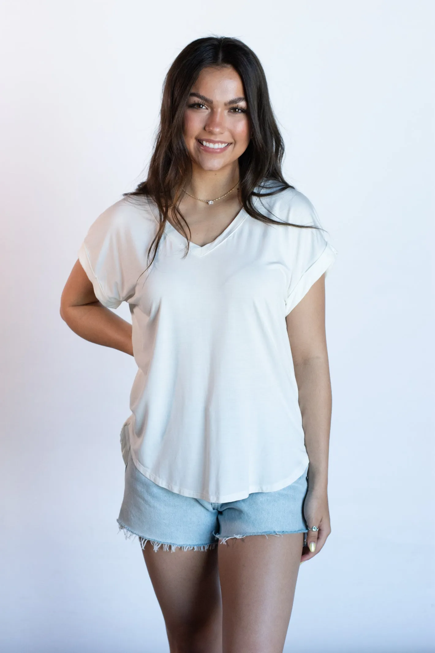 Sensational Standards V-Neck Basic Tee - 2 Colors