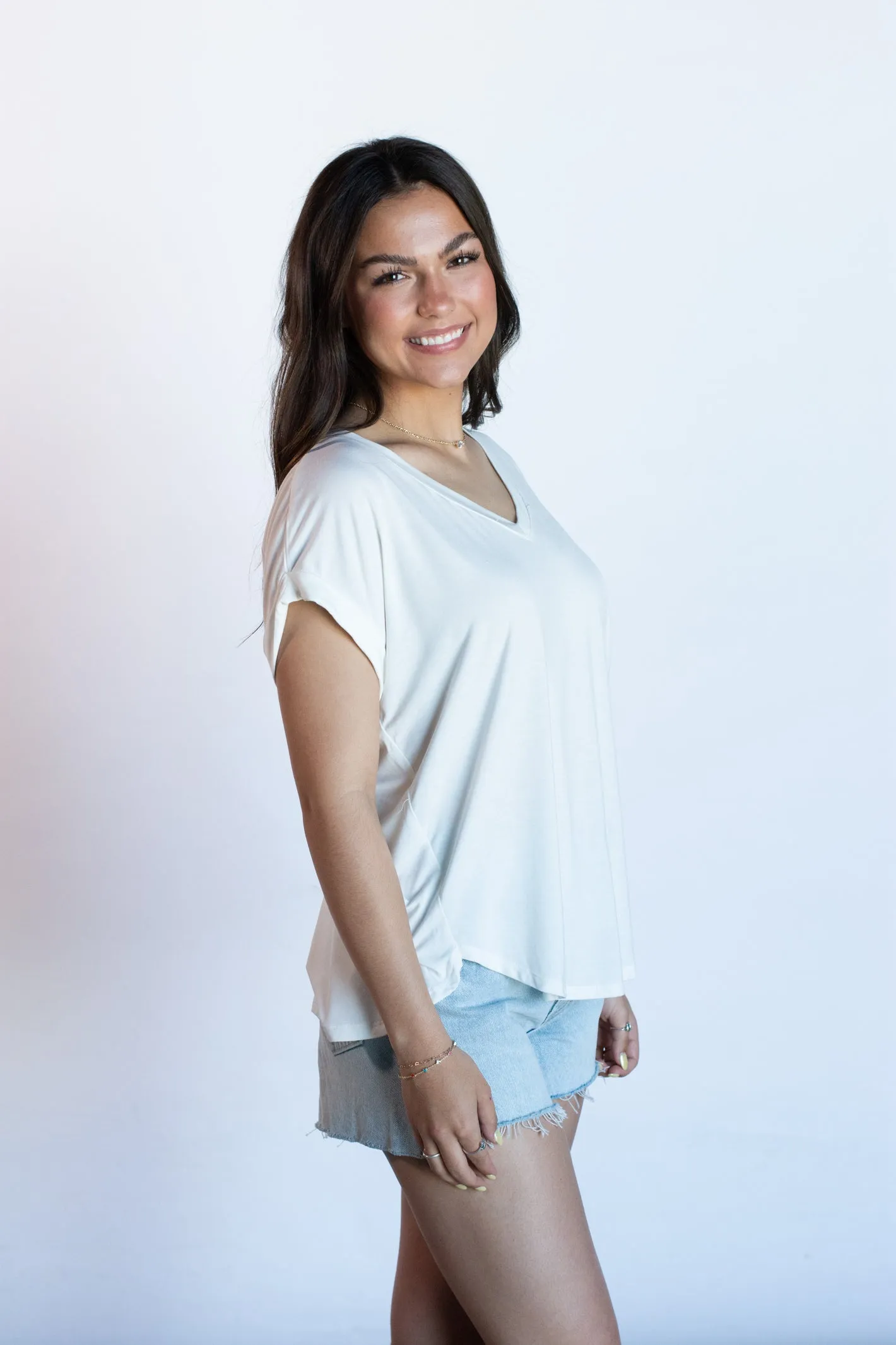 Sensational Standards V-Neck Basic Tee - 2 Colors