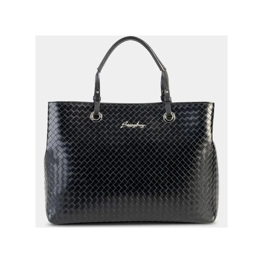 Sissyboy Bg503 Balck Woven Shopper Black