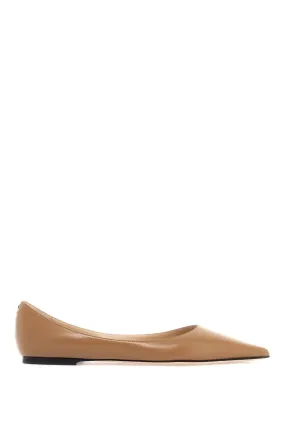 smooth leather love ballerina flats LOVE FLAT ZNU RATTAN