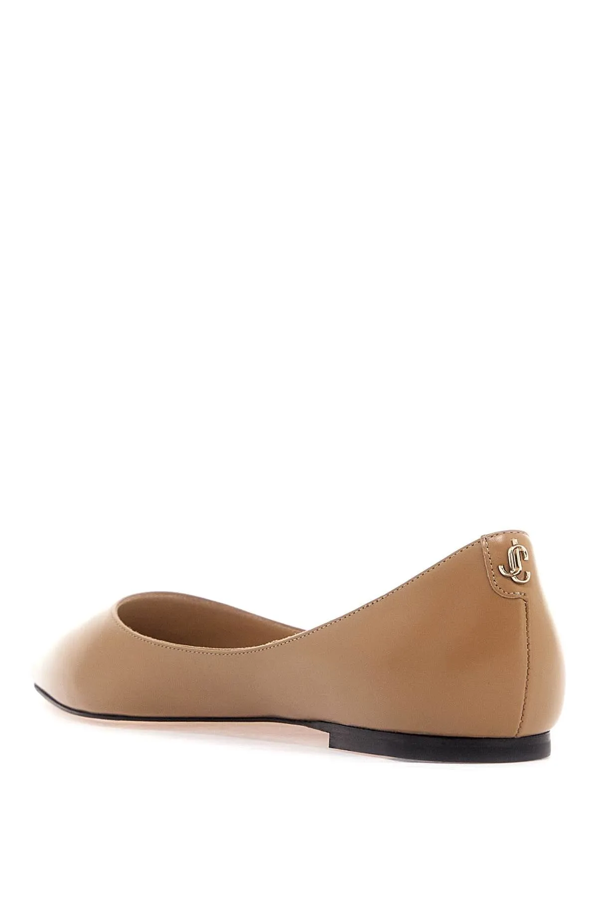 smooth leather love ballerina flats LOVE FLAT ZNU RATTAN