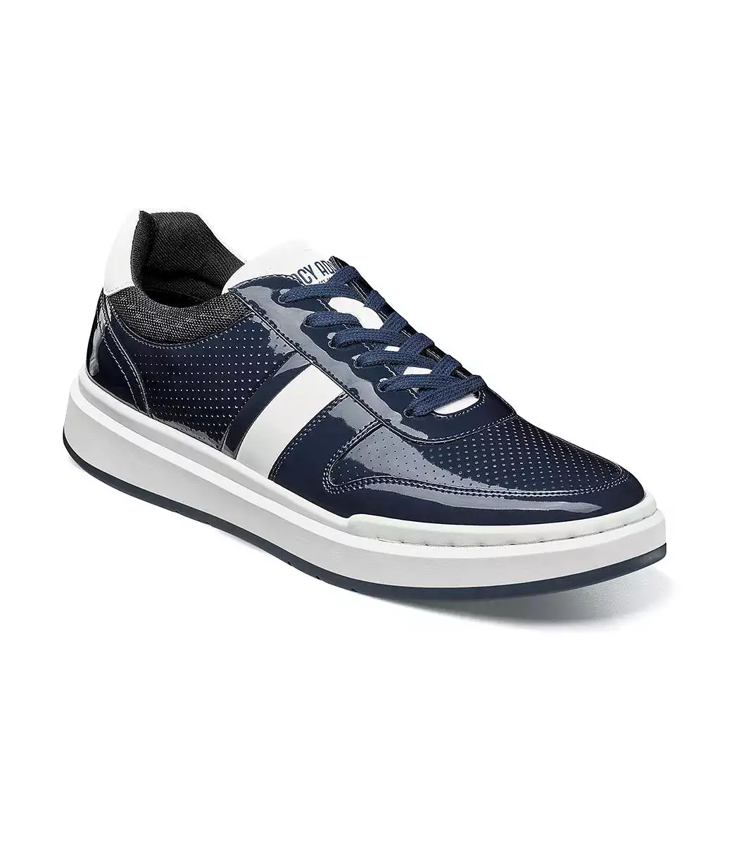 Stacy Adams - CASHTON Moc Toe Lace Up Sneaker - Navy - 25531-410