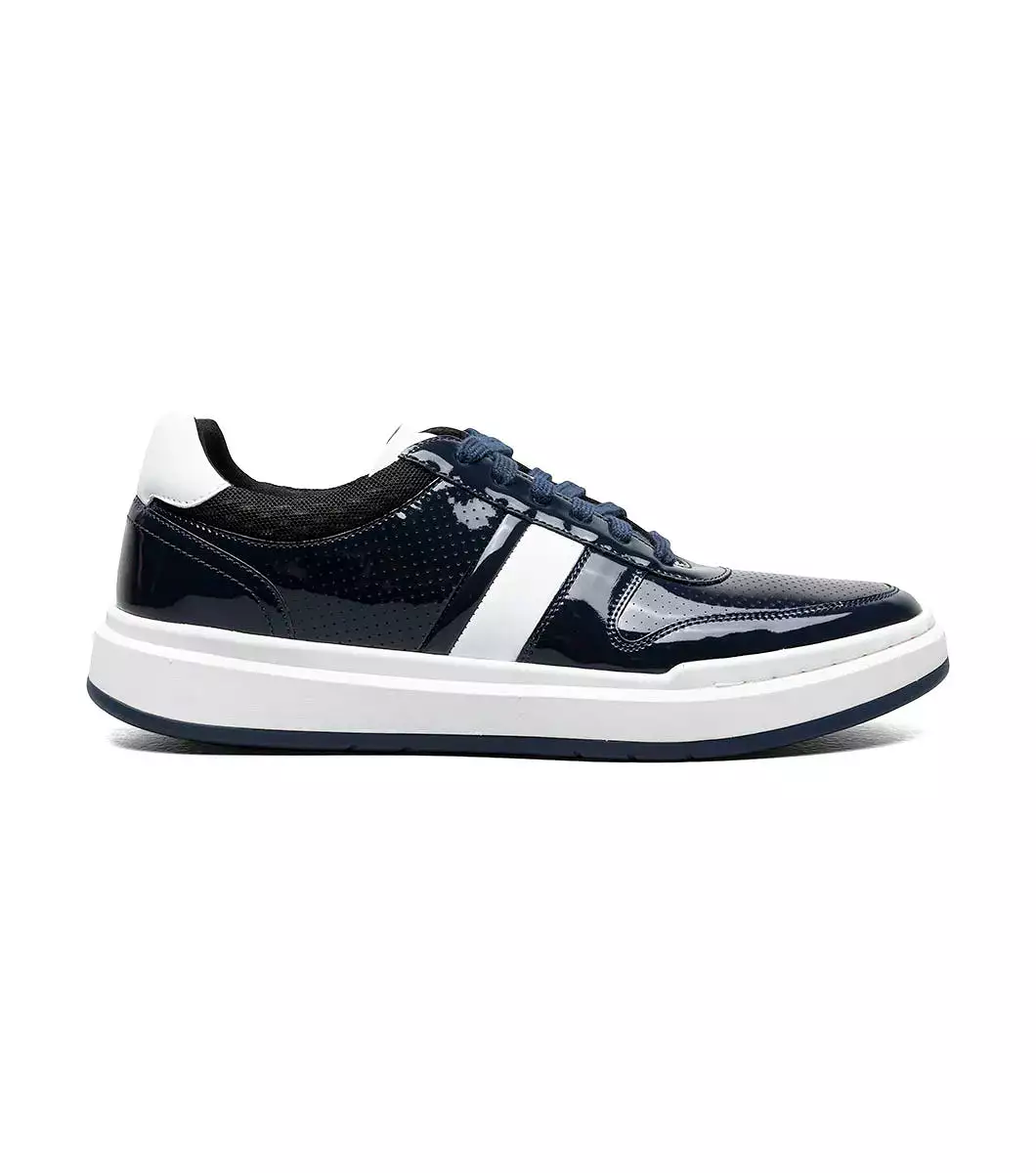 Stacy Adams - CASHTON Moc Toe Lace Up Sneaker - Navy - 25531-410