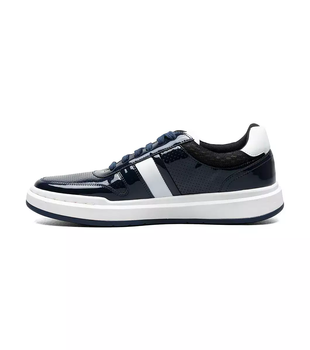 Stacy Adams - CASHTON Moc Toe Lace Up Sneaker - Navy - 25531-410