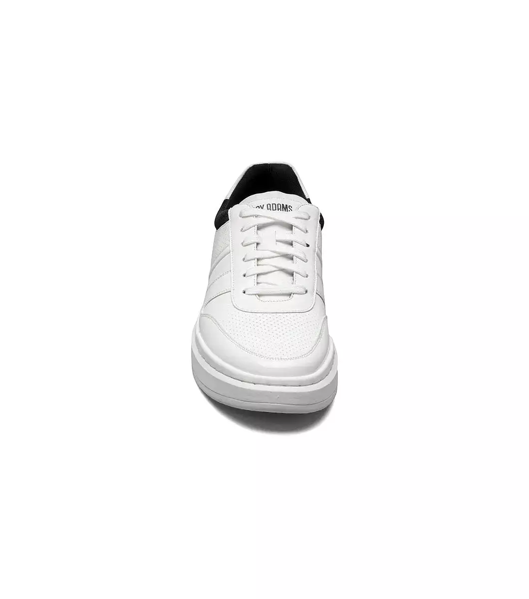 Stacy Adams - CASHTON Moc Toe Lace Up Sneaker - White Patent - 25531-122