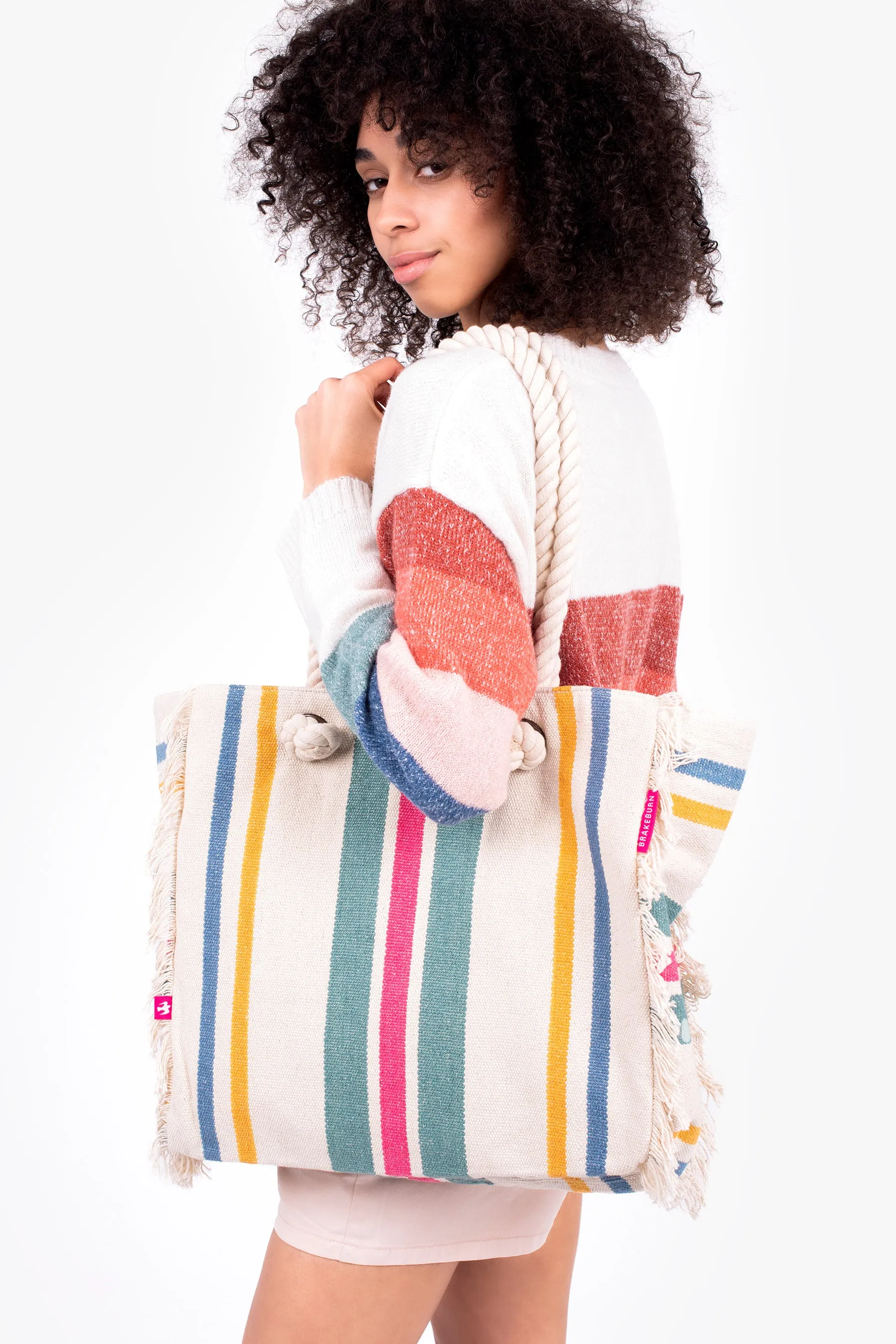 Stripe Beach Bag