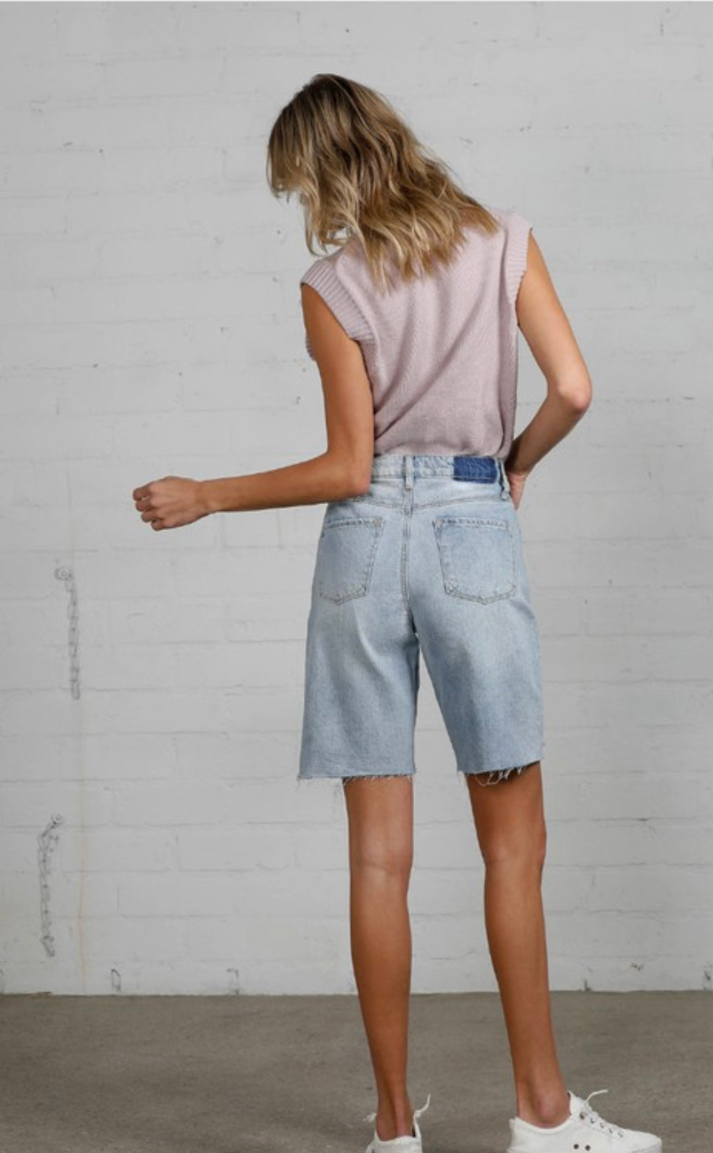 The Lindsay Denim Bermuda Shorts