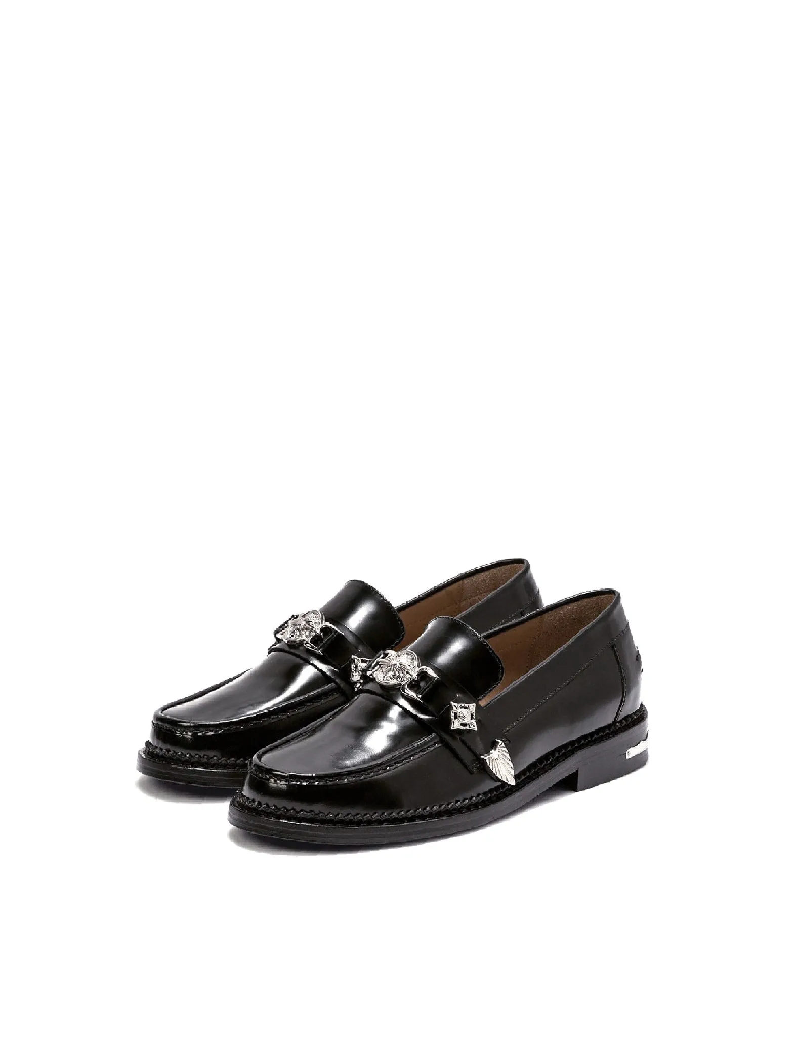 Toga Pulla Black Polido Loafer