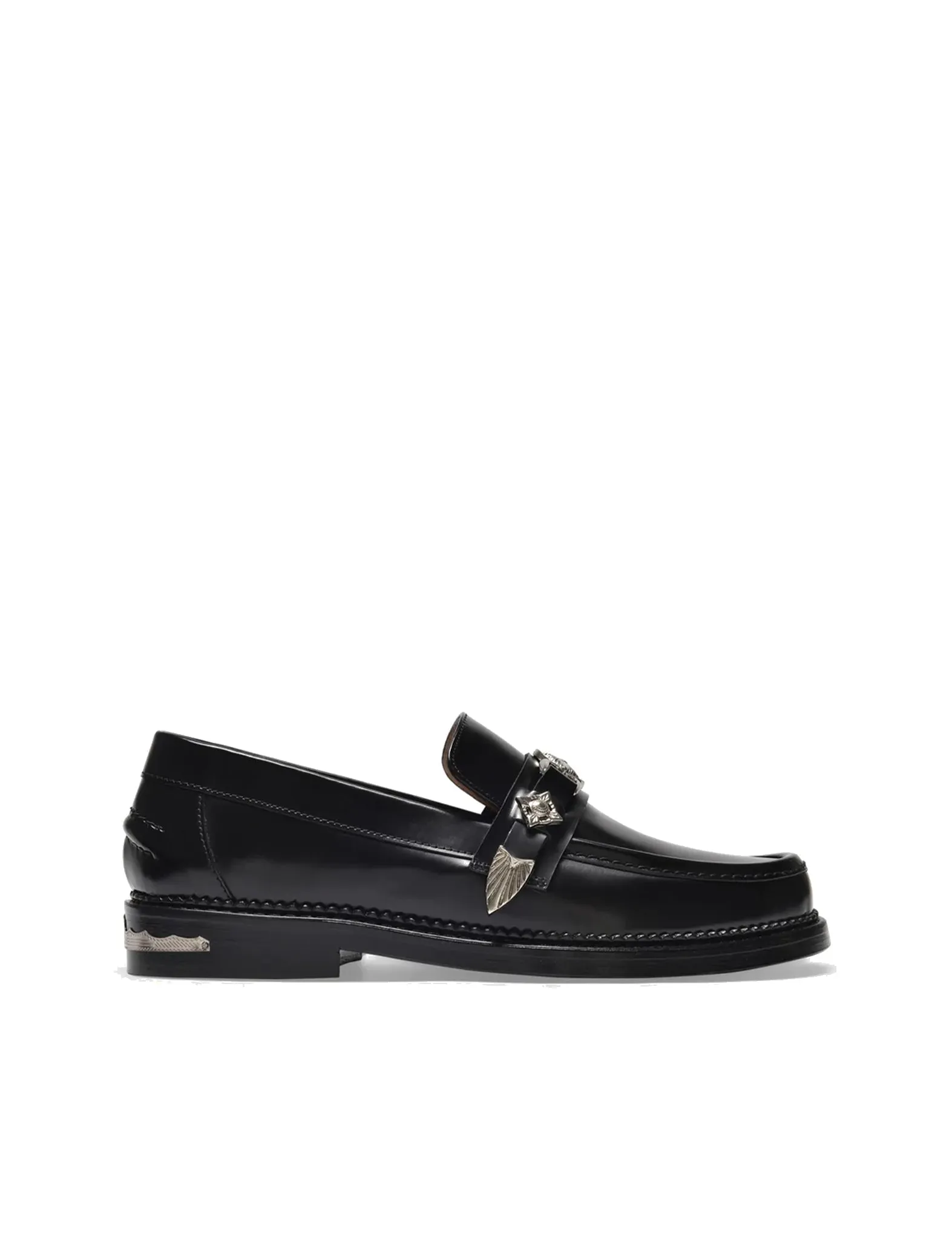 Toga Pulla Black Polido Loafer