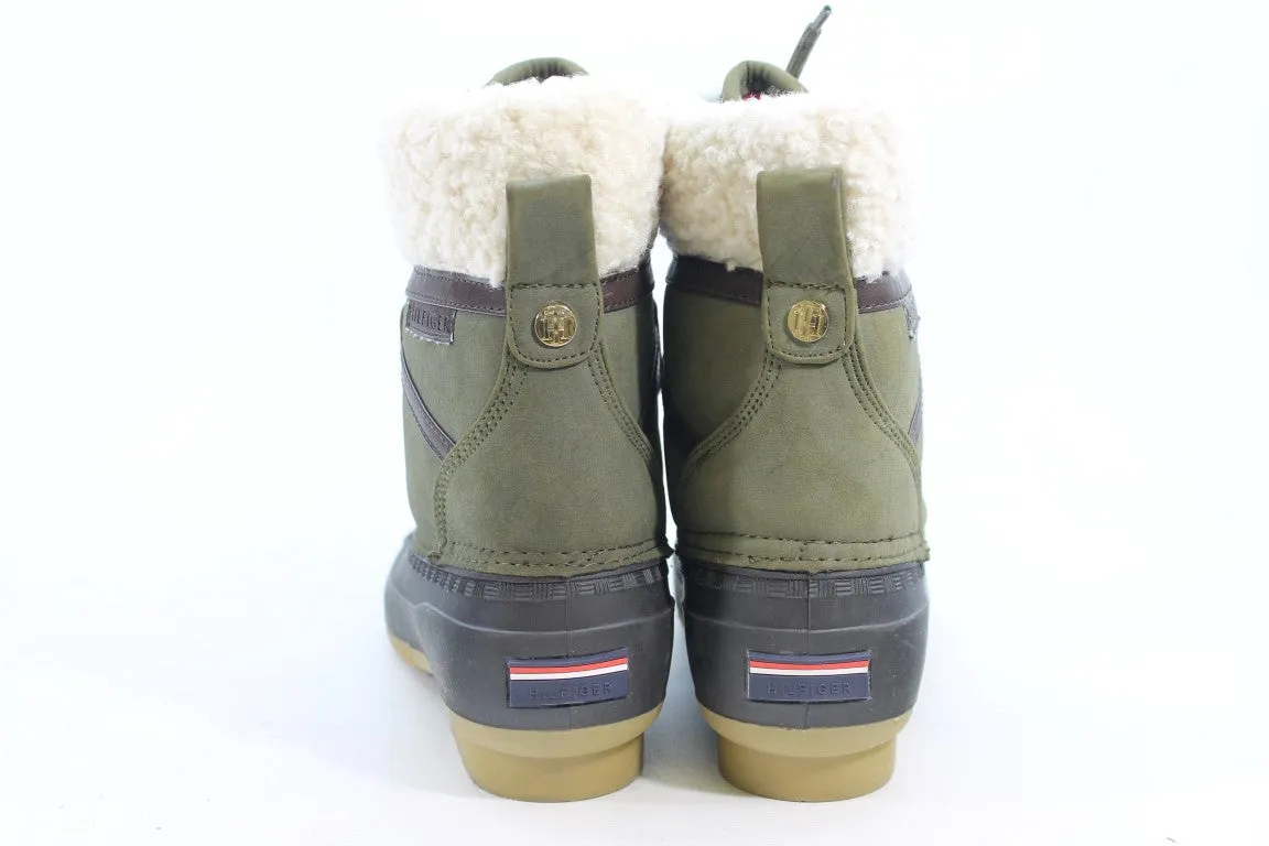 Tommy Hilfiger Rian Women's Green Boots 8M(ZAP19166)