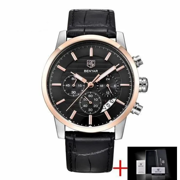 Top Luxury Military Style Fashion Chronograph Men's Sports Watches