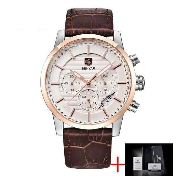 Top Luxury Military Style Fashion Chronograph Men's Sports Watches