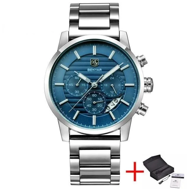 Top Luxury Military Style Fashion Chronograph Men's Sports Watches