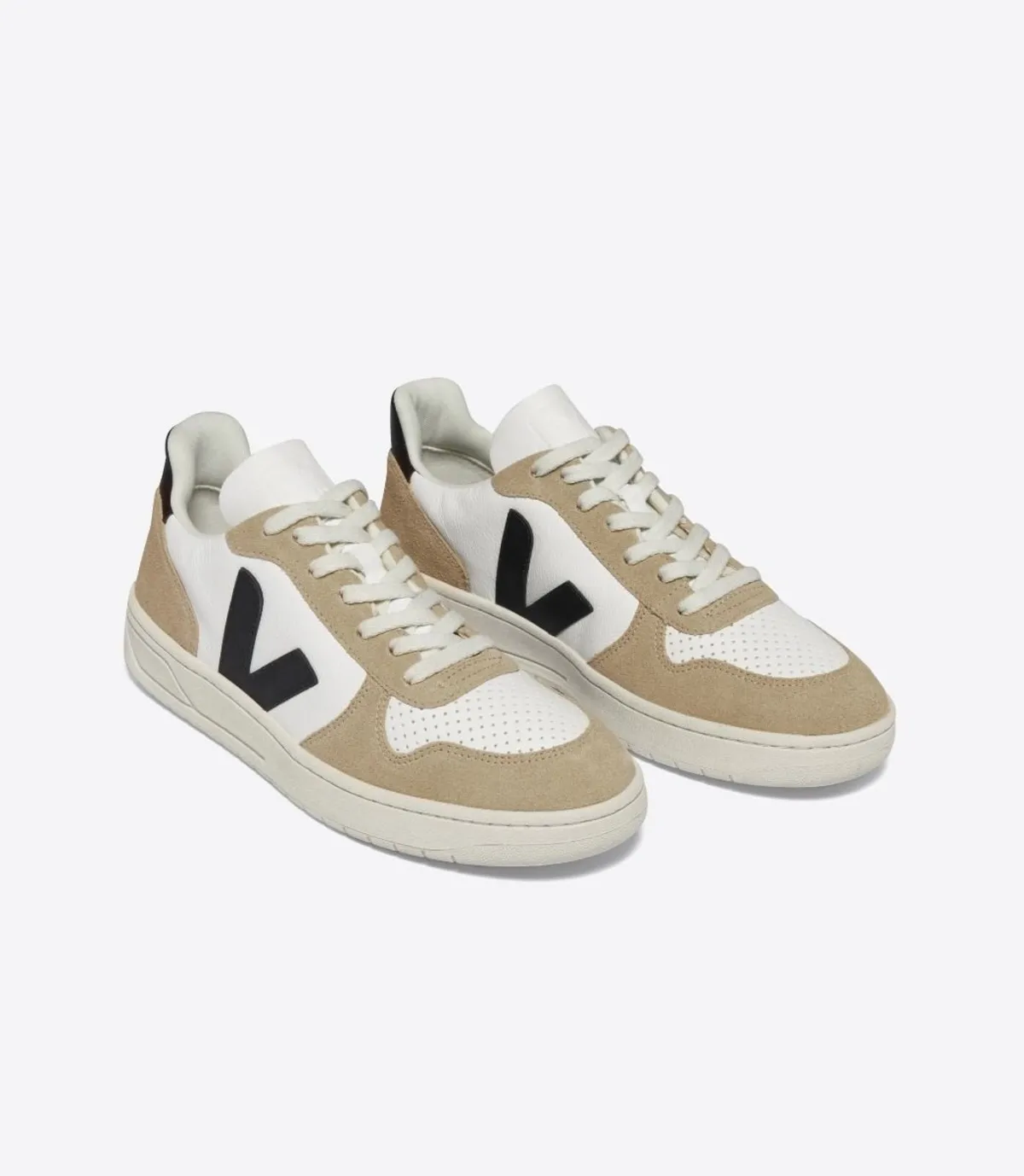 V-10 sneaker shoes - White/black/sahara