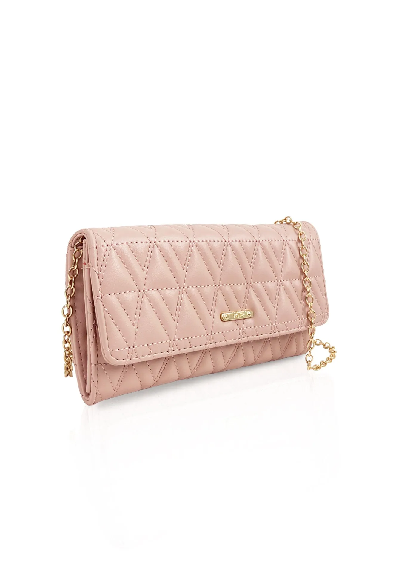 VOIR ANAIS Quilted Flap Wallet on Chain