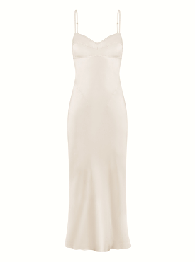 Waterlily Midi Dress in Ivory