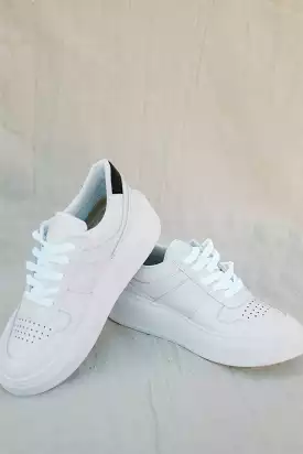 White Platform Sneaker