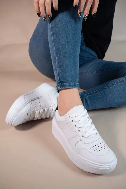 White Platform Sneaker