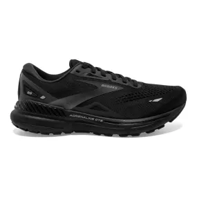 Women's Brooks Adrenaline GTS 23, Black/Black/Ebony, 5 B Medium