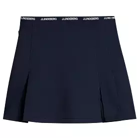 Womens Keisha Lux Bonded Skirt JL Navy - SS24